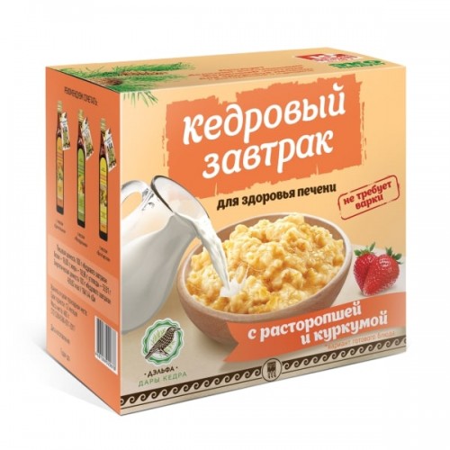 Купить Завтрак кедровый для здоровья печени с расторопшей и куркумой  г. Владимир  